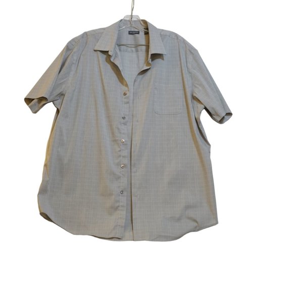 Van Heusen Flex Men Classic Fit Short Sleeves Button-Down Shirt XL - Picture 8 of 10